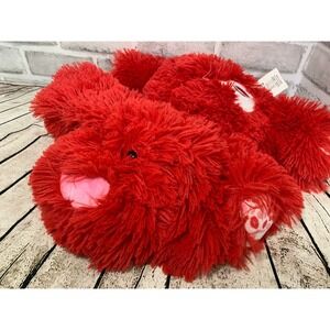 Novelty Inc Puppy Love Pups red large floppy plush dog hearts Valentine's Day